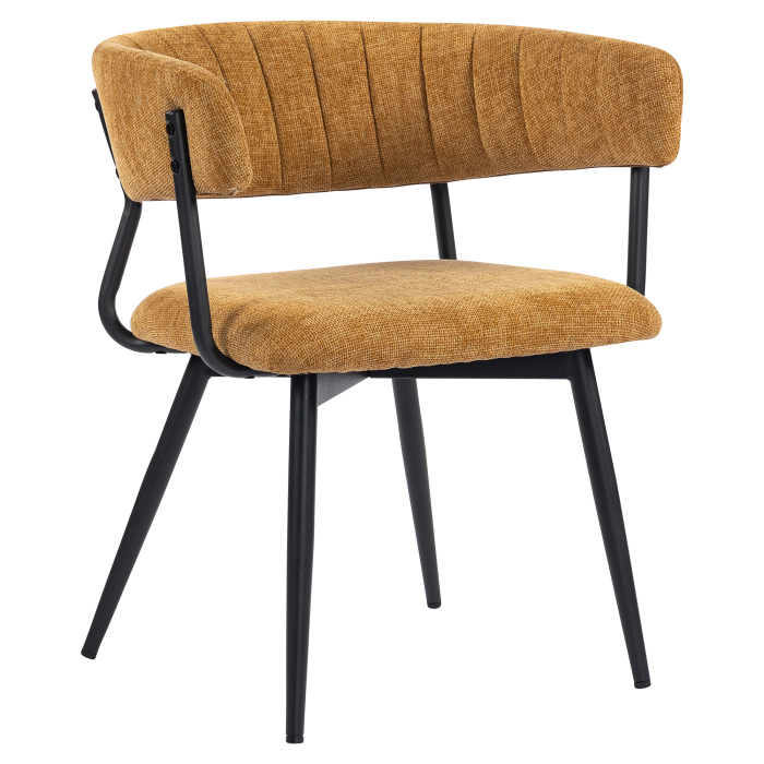 Elin | Hotelstoel | Honingbruin | Stof/Textiel