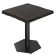 ELIO | Tavolo Bistro | L: 70 x 70 | H: 76 cm | Nero | Base: Nero