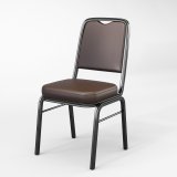 ENZIO | Sedia da bistrot | Marrone | Pelle