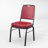 ENZIO | Sgabello da bistro | Rosso | Pelle