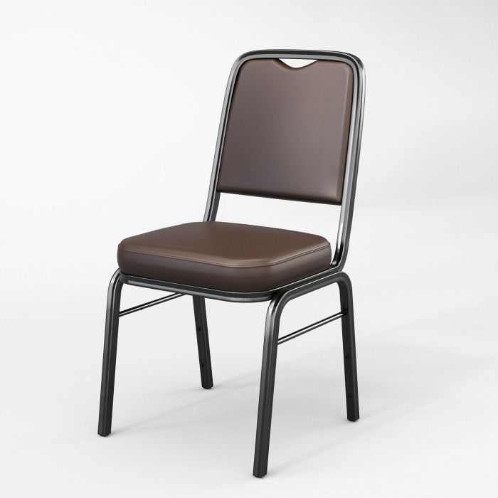 ENZIO | Chaise de bistrot | Marron | Cuir