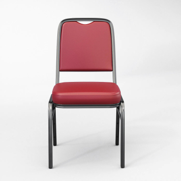 ENZIO | Chaise de banquet | Rouge | Cuir