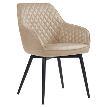 Eva | Silla de hotel | Beige | Cuero