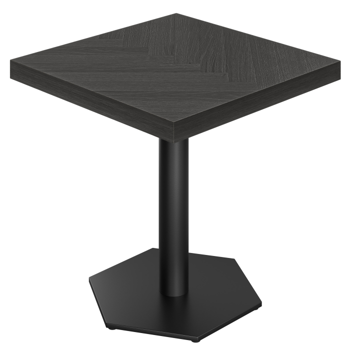 FA | Bistro-pöytä | Leveys: 70 x 70 cm | Korkeus: 78 cm | Musta | Jalkaosan väri: Musta