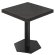 FAT | Bistrotafel | B: 70 x 70 cm | H: 78 cm | Zwart | Poot: Zwart