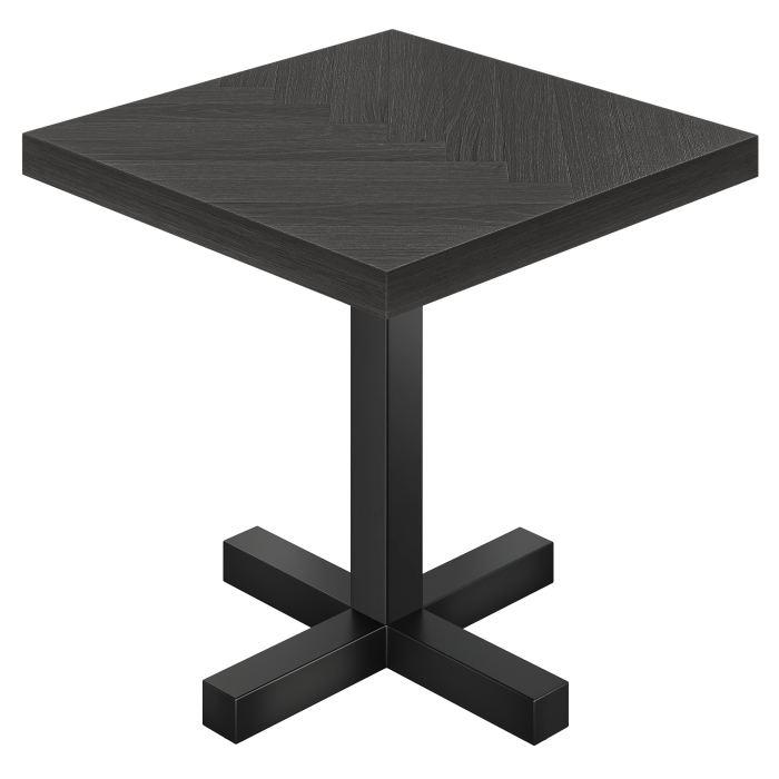FC | Bistro Table | W: 70 x 70 cm | H: 78 cm | Black | Frame: Black | Column: 8 x 8 cm