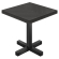 FC | Bistro Table | W: 70 x 70 cm | H: 78 cm | Black | Frame: Black | Column: 8 x 8 cm