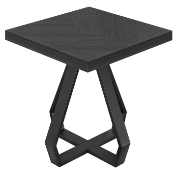 FD | Bistro-pöytä | Koko: 80 x 80 cm | Korkeus: 78 cm | Musta | Runko: Musta