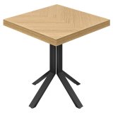 FE | Bistro Table | W: 70 x 70 cm | H: 78 cm | Oak | Frame: Black