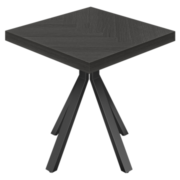 FEB | Table de bistro | L: 80 x 80 cm | H: 78 cm | Noir | Patte: Noir