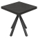 FEB | Bistro Table | L: 70 x 70 cm | H: 78 cm | Black | Frame: Black