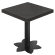 FLT | Bistro Tisch | B:T 80 x 80 cm | H 78 cm | Schwarz | Gestell: Schwarz