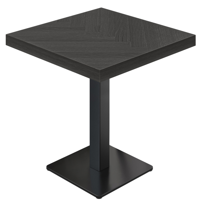 FM | Bistrobord | B:T 70 x 70 cm | H 77 cm | Svart | Rammemateriale: Svart