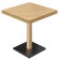 FM | Bistrobord | B: 70 x 70 cm | H: 77 cm | Ek | Stomme: Svart / Ek