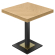 FM | Bistro Table | W: 70 x 70 cm | H: 77 cm | Oak | Frame: Black + Gold Top