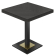 FM | Bistro Table | W:T 80 x 80 cm | H 77 cm | Black | Frame: Black + Gold Top