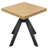 FO | Table de bistro | L:P 70 x 70 cm | H 78 cm | Chêne | Structure : Noir