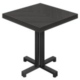 FPA | Bistro Table | W: 80 x 80 cm | H: 78 cm | Black | Frame: Black