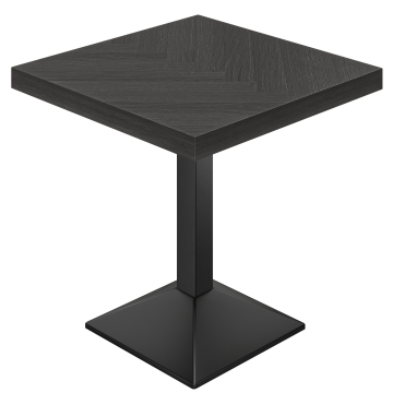 FPL | Table de bistro | L:P 70 x 70 cm | H 82 cm | Noir | Structure : Noir