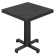 FPA | Tavolo Bistro | L: 80 x 80 cm | H 78 cm | Nero | Struttura: Nero