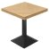 FPY | Bistro-pöytä | P: 70 x 70 cm | K: 82 cm | Puu, saarniparketti | Jalkarakenne: Musta