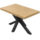 FS | Bistro Table | 120 x 70 cm | H 78 cm | Oak | Frame: Black