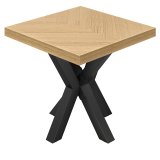 FS | Bistro Table | 80 x 80 cm | H 78 cm | Oak | Frame: Black