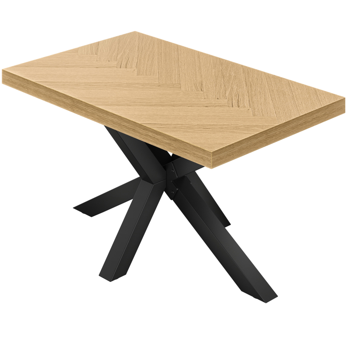 FS | Bistro Bord | 130 x 80 cm | H 78 cm | Eg | Stel: Sort