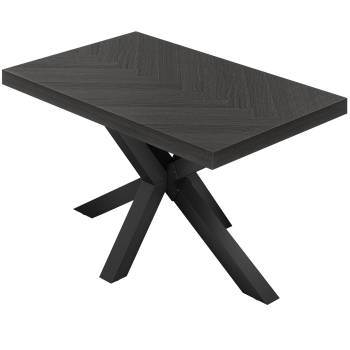 FS | Bistrobord | 120 x 70 cm | H 78 cm | Svart | Ramme: Svart