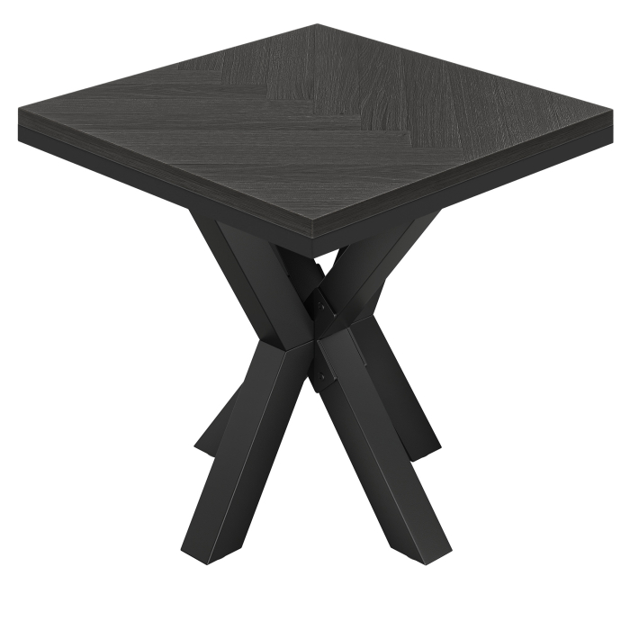 FSS | Tavolo Bistro | 80 x 80 cm | H 77 cm | Nero | Struttura: Nero