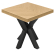 FS | Bistro Table | 70 x 70 cm | H 78 cm | Oak | Frame: Black