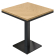 FSM | Mesa de bistró | B: 60 x 60 cm | H 76 cm | Roble | Montante: Negro
