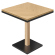 FSM | Bistrobord | B: 70 x 70 cm | H: 76 cm | Ek | Ram: Svart / Ek