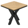 FSS | Bistro Table | 70 x 70 cm | H 77 cm | Oak | Frame: Black