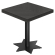 FST | Tavolo Bistro | L: 70 x 70 cm | H: 78 cm | Nero | Struttura: Nero