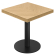 FT | Bistro Tisch | B:T 80 x 80 cm | H 77 cm | Eiche | Gestell: Schwarz