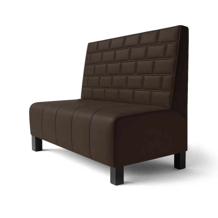 Fischer | Gastrobank F | Gastrobank | B:H 60 x 90 cm | Braun | Stein | Leder