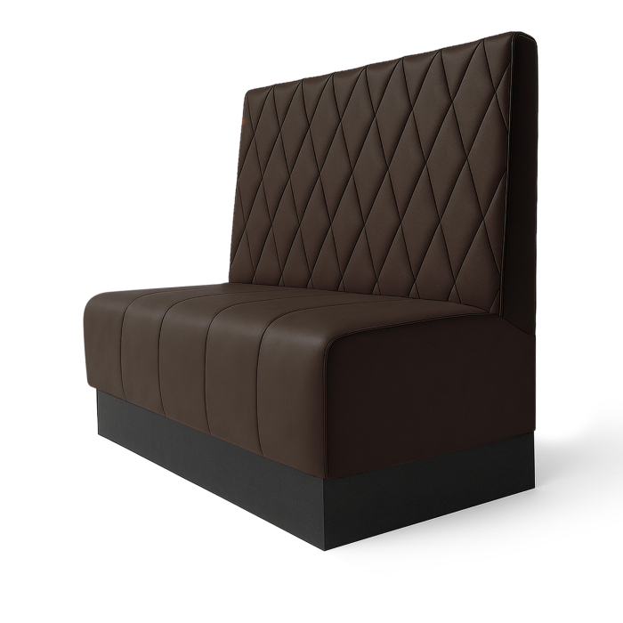 Fischer | Banquette alimentaire S | Banquette alimentaire | L:H 60 x 100 cm | Marron | Diamant | Cuir