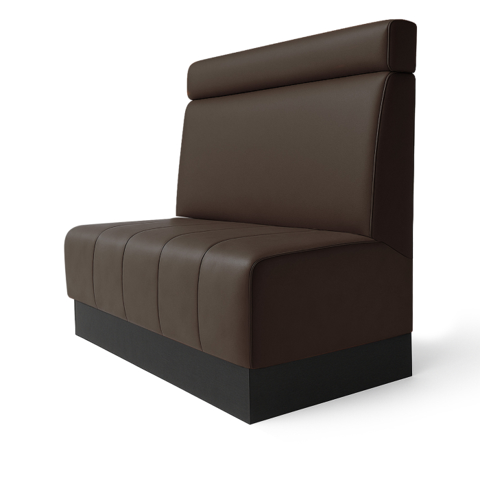Fischer | Tête de lit Gastrobank S | Tête de lit Gastrobank | L:H 60 x 90 cm | Marron | Cuir