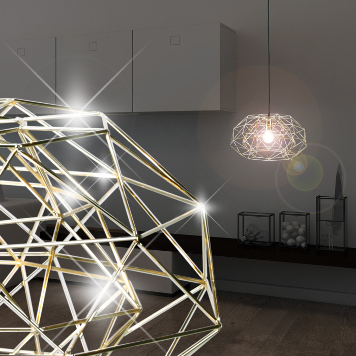 Vintage hanglamp Ø420mm | Design | Industrie | Retro | Shabby | Goud | Alu