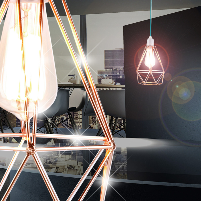 Vintage pendant lamp Ø180mm | Design | Industry | Retro | Shabby | Copper | Alu