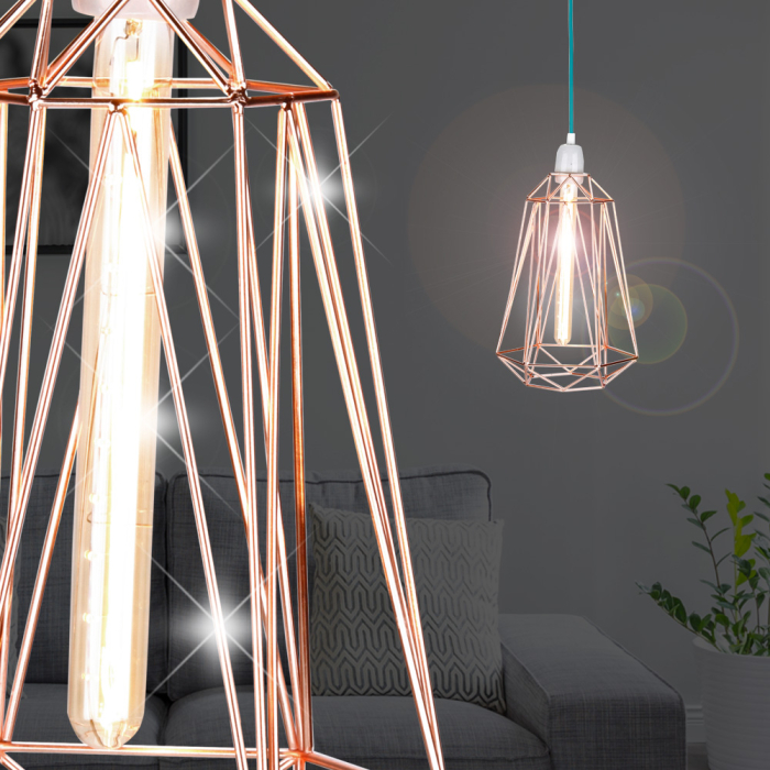 Vintage pendant lamp Ø210mm | Design | Industry | Retro | Shabby | Copper | Alu
