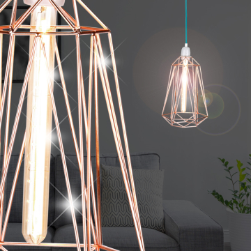 Vintage hengende lampe Ø210mm | tema | Industri | Retro | Shabby | kobber | aluminium