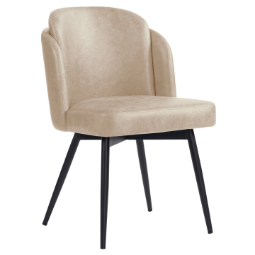 Hannah | Silla de hotel | Beige | Cuero