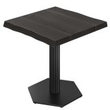 ISMAEL | Tavolo Bistro | L: 70 x 70 | H: 76 cm | Nero | Struttura: Nero