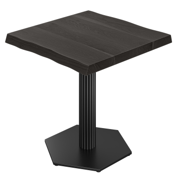ISMAEL | Bistro Table | W: 70 x 70 | H: 76 cm | Black | Frame: Black