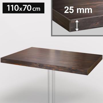 ITALIA Plateau de table Bistro | 110x70cm | Wengé | Bois