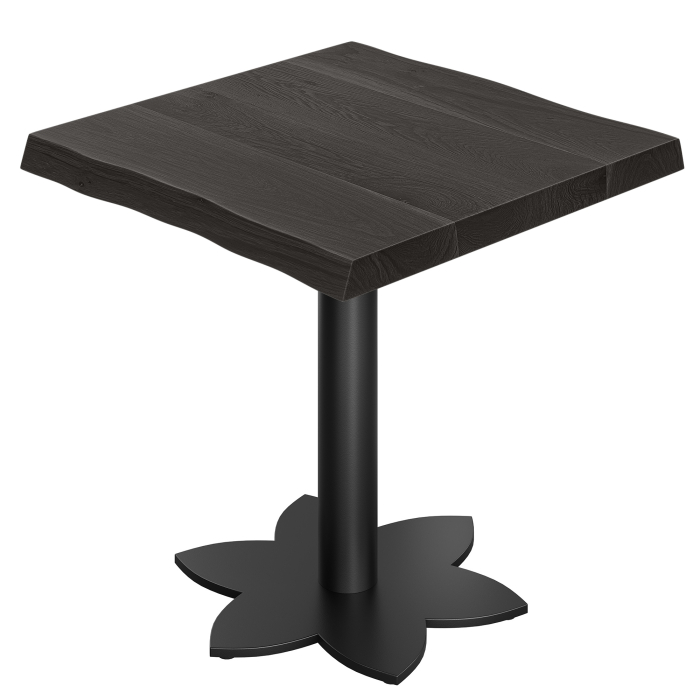 JONAS | Tavolo Bistro | L: 70 x 70 | H: 76 cm | Nero | Struttura: Nero