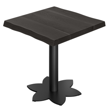 JONAS | Tavolo Bistro | L: 70 x 70 | H: 76 cm | Nero | Struttura: Nero