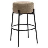JULIANA | Gastro Barstol | Tyg/textil | Taupe